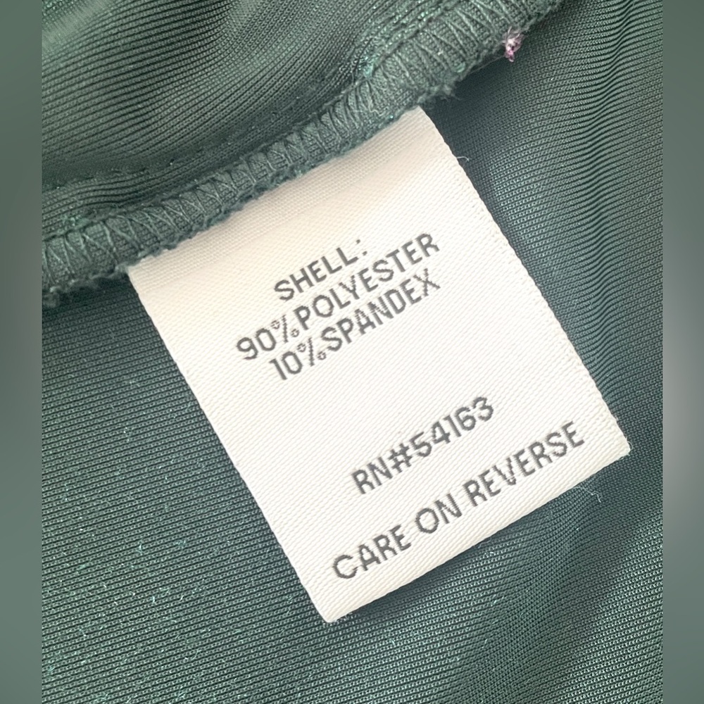 Tommy Hilfiger Emerald Green One Button Blazer with Shoulder Pads & Pockets sz 6 - Picture 7 of 7